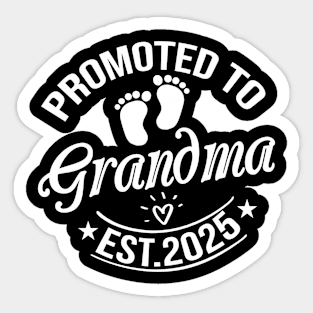Promoted to Grandma Est 2025 Gift Sticker